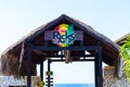 Ricks Cafe, a famous sports bar and restaurant on the cliffs of west end Negril in Westmoreland, Jamaica Royalty Free Stock Photo