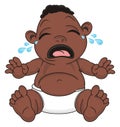 Negro baby boy crying