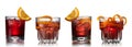 Negroni cocktails Royalty Free Stock Photo