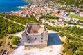 Nehaj fortress and town of Senj aerial view Royalty Free Stock Photo