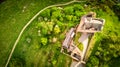 Neidpath Castle - directly from above Royalty Free Stock Photo