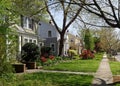 Neighborhood block of homes Royalty Free Stock Photo