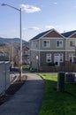 Neighborhood houses and condominiums in Gresham Oregon Royalty Free Stock Photo