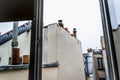 Neighborhood houses of Paris, from the French roof, aka mansard roof