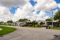 Neighborhood with mobile homes Royalty Free Stock Photo