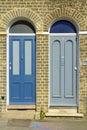 Neighboring doors in Cambridge Royalty Free Stock Photo