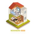 Neighbors Problems Isometric View