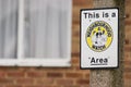 Neighbourhood watch area sign