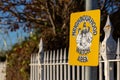 A neighbourhood watch area sign on a lamppost in the street Royalty Free Stock Photo