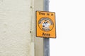 This is a neighbourhood watch area sign post