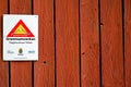 Neighbourhood watch sign in Swedish to worn of Royalty Free Stock Photo