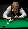 Neil Robertson plays friendly tournament in Bucharest Royalty Free Stock Photo