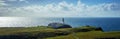 Neist Point island lighthouse on Isle of Skye in sunny Scotland, UK