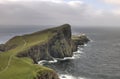 Neist Point lighthouse in Isle of Skye, Scotland Royalty Free Stock Photo
