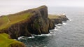 Neist Point lighthouse in Isle of Skye, Scotland Royalty Free Stock Photo