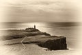 Neist Point lighthouse at Isle of Skye in Scotland Royalty Free Stock Photo