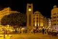 Nejmeh Square with Clock Tower, Beirut, Lebanon Royalty Free Stock Photo