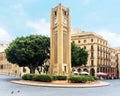 Nejmeh square in downtown Beirut with the iconic clock tower, Beirut, Lebanon Royalty Free Stock Photo