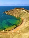 ÃÂ nejna Bay in Malta. Tourist destination, nature, environment and naturalistic treasure