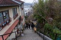 Neko-no-Hosomichi Cat Alley in Onomichi City. Hiroshima Prefecture, Japan