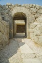 Nekromantio gate inside walls Preveza Royalty Free Stock Photo