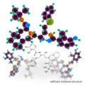 Nelfinavir (Viracept) molecule structure