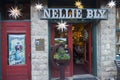 Nellie Bly Kaleidsoscope Store and Jennie Bauters Poster in Jerome Arizona Royalty Free Stock Photo