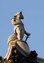 Nelson atop his column Royalty Free Stock Photo