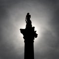 Nelson Column Silhouette Royalty Free Stock Photo