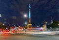 Nelson column on Trafalgar Square in London UK Royalty Free Stock Photo