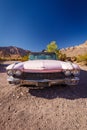 Nelson Ghost Town, Nevada, USA - 4 October, 2019: Abandoned Cadillac in Nelson Ghost Town, Nelson Cutoff Rd, Searchlight