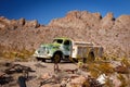 Nelson Ghost Town, Nevada, USA - 4 October, 2019: Abandoned classic cars in Nelson Ghost Town, Nelson Cutoff Rd, Searchlight Royalty Free Stock Photo