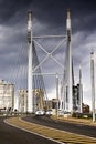 Nelson Mandela Bridge facing into Braamfontein Royalty Free Stock Photo