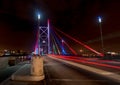 Nelson Mandela Bridge at Night Royalty Free Stock Photo