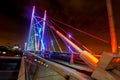 Nelson Mandela Bridge at Night Royalty Free Stock Photo