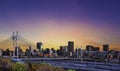 Nelson Mandela Bridge over Johannesburg Park Station in Gauteng Royalty Free Stock Photo