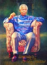 Nelson Mandela stamp Royalty Free Stock Photo