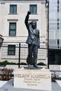 Nelson Mandela Statue at Embassy of South Africa in Washington DC Royalty Free Stock Photo