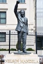 Nelson Mandela Statue at Embassy of South Africa in Washington DC Royalty Free Stock Photo