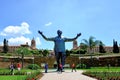 Nelson Mandela statue in front of the Union Buildings