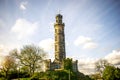 Nelson Monument on Calton Hill in Edinburgh, Scotland Royalty Free Stock Photo