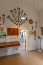 NELSON, NEW ZEALAND, FEBRUARY 5, 2020: Interior of a dental clinic at Founders Heritage Park at Nelson, New Zealand