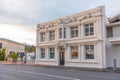 NELSON, NEW ZEALAND, FEBRUARY 4, 2020: Sunset view of Nelson Evening building in the center of Nelson, New Zealand Royalty Free Stock Photo