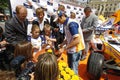 Nelson Piquet Jr - autograph session in Bratislava, May 2008 Royalty Free Stock Photo