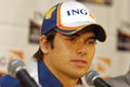 Nelson Piquet Jr - Bratislava press conference, May 2008 Royalty Free Stock Photo