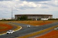 Nelson Piquet racetrack and Mane Garrincha Stadium Royalty Free Stock Photo