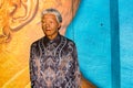 Nelson Mandela wax statue, Madame Tussaud`s Amsterdam Royalty Free Stock Photo