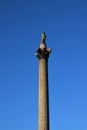 Nelson`s Column detail, Trafalgar Square, London Royalty Free Stock Photo