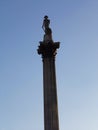 NelsonÃâÃÂ´s Column National Monument in Trafalgar Square in London, United Kingdom Royalty Free Stock Photo