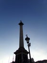 NelsonÃÂ´s Column National Monument in Trafalgar Square in London, United Kingdom Royalty Free Stock Photo